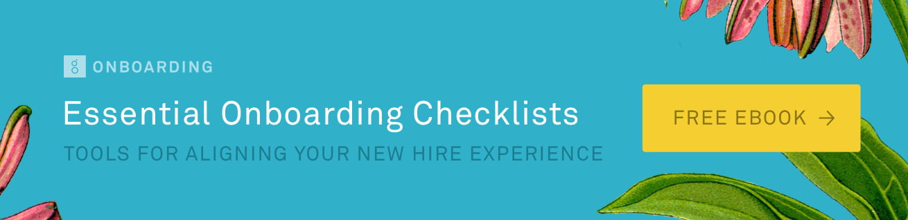 Essential Onboarding Checklists eBook Essential Onboarding Checklists eBook